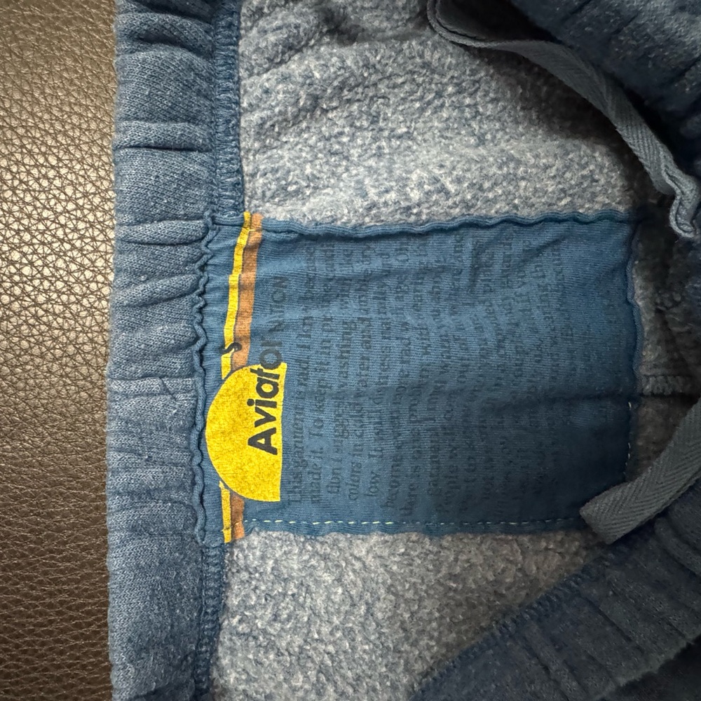 Aviator Nation Blue 5 Stripe Sweatshirt + Sweatpants XS/S - Picture 8 of 12